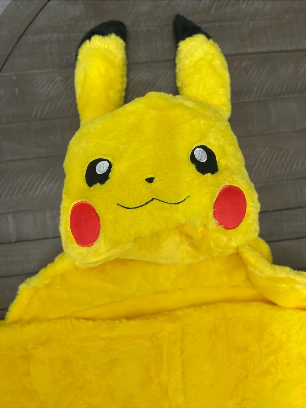 Pokemon Yellow Pikachu Plush Throw Blanket